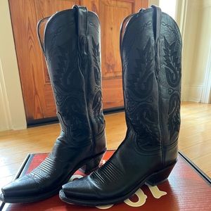1883 by Lucchese Black buff boot